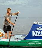 Atlantik-Überquerung gestartet: Sportler und Klimaschützer Michael Walther paddelt von Europa nach Südamerika
