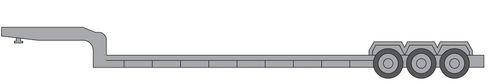 Lowboy Trailer – Heavy Equipment Truck Trailer