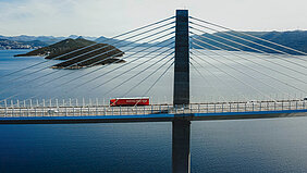 Prihodi u evropskom segmentu kopnenog transporta iznosili su 1,55 milijardi eura (2024: 1,52 milijarde eura). (Izvor: Gebrüder Weiss / ivomi-produkcija.com)