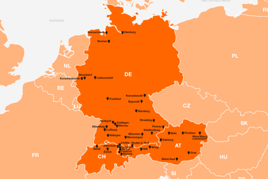 Ihre Spedition für die Schweiz und die gesamte DACH-Region