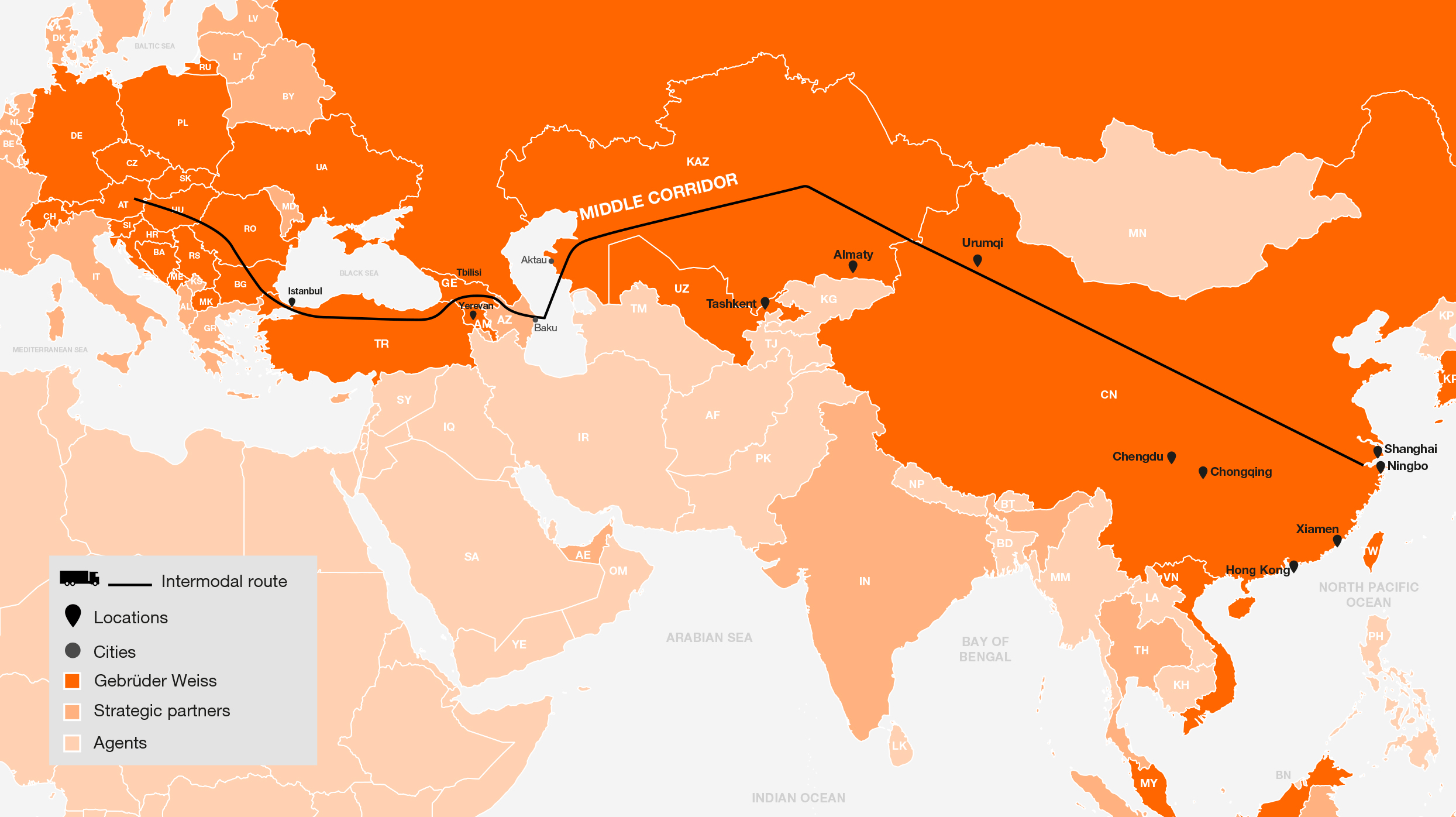 Links on the New Silk Road expanded
